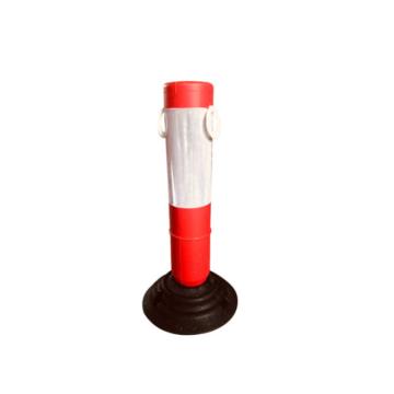 锦安行 塑料警示柱，500×95×230mm 红色 50cm不倒翁警示柱 两边带圆环，JCH-LZ03 售卖规格：1个