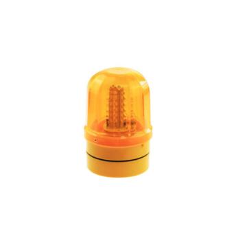 锦安行 太阳能多功能警示灯，JCH-JSD14，黄色 高145mm 直径95mm AS灯罩+ABS底座，JCH-JSD-14 售卖规格：1个