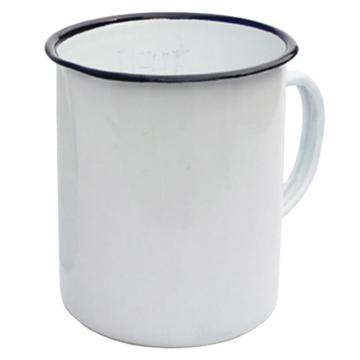安赛瑞 搪瓷量杯，6A00241 500ml，白色搪瓷缸带柄 售卖规格：1个