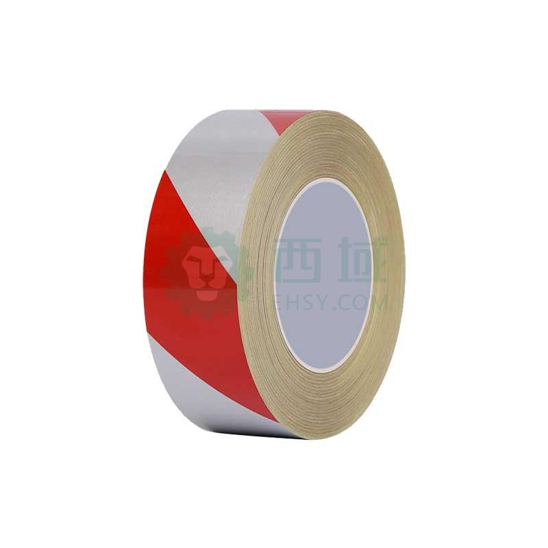 保拉 PVC安全警示胶带，反光红白膜，150mm×28米，8126 售卖规格：1卷【多少钱 规格参数 图片 采购】-西域