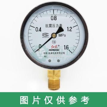 红旗 耐震压力表，YN63 0-0.1mpa,M14*1.5,径向不带边 售卖规格：1块