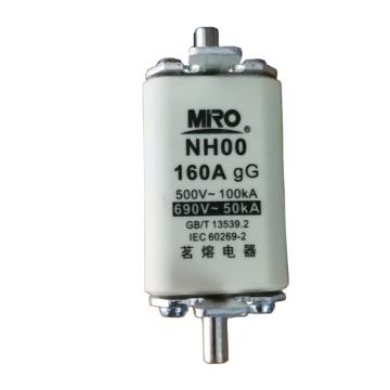 茗熔 刀型熔断器，NH00 125A适用QCB NH00 160A 690V a.c