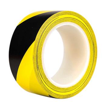 保拉 PVC警示胶带，黄黑，48mm×18米，8113 售卖规格：1卷