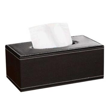 安赛瑞 纸巾盒，收纳盒抽纸盒 701536黑色 24×12×9.5cm