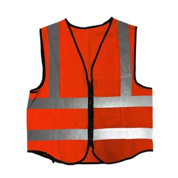 勒塔 4杠拉链反光背心，橙色 针织布 均码，LT-PPE879 售卖规格：1件