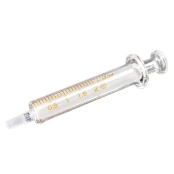 冰禹 加厚全玻璃进样器 实验室玻璃针筒管无针头，BYA-534 2ml 售卖规格：1个
