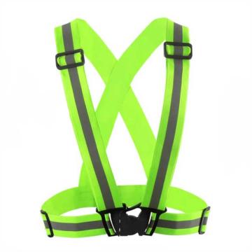 嘉辽 反光衣反光安全背带(小灰带绿色)，弹性布，均码，JT3392-02 售卖规格：1个