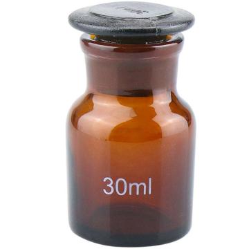 冰禹 玻璃广口瓶 大口试剂瓶，BY-79C 棕色30ml 售卖规格：1个