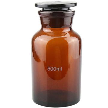 冰禹 玻璃广口瓶 大口试剂瓶，BY-79C 棕色500ml 售卖规格：1个