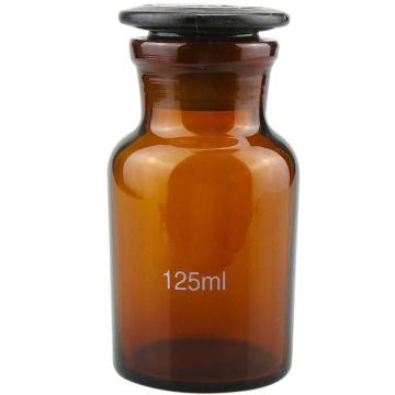 冰禹 玻璃广口瓶 大口试剂瓶，BY-79C 棕色125ml 售卖规格：1个
