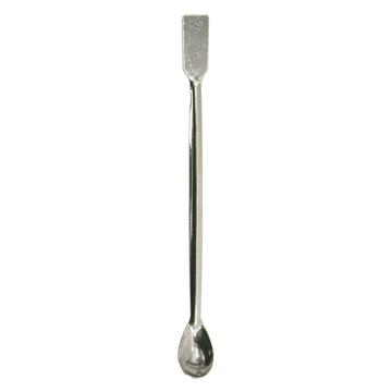 冰禹 实验室药匙 化学药勺 不锈钢塑料实验勺子，BY-3070 不锈钢辅料药匙（2个） 售卖规格：2个/包