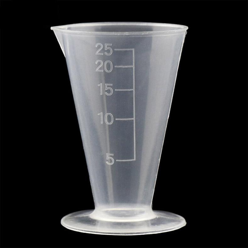 冰禹 PP三角量杯，BY-3067 25ml(2个） 25ml，带刻度 售卖规格：2个/箱