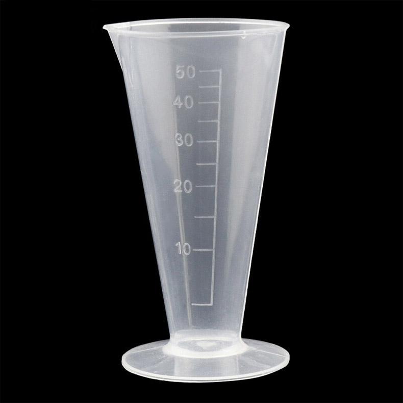 冰禹 PP三角量杯，BY-3067 50ml(2个） 50ml，带刻度 售卖规格：2个/箱