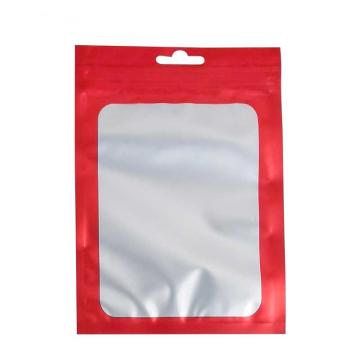 安赛瑞 彩色阴阳自封袋，240639 宽6cm长10cm16丝，红色 售卖规格：100个/包
