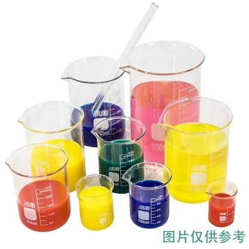 冰禹 25ml-1000ml耐高温可加热玻璃烧杯套装，BY-2428 8个烧杯+4个玻璃棒 售卖规格：12个/箱