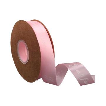 安赛瑞 英文字母包装捆扎绸带，240715 涤纶浅粉，2.5cm*45码（约40m） 售卖规格：1卷