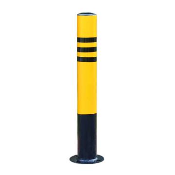 月桐 加厚反光警示柱防撞柱，直径76mm，高600mm，厚1.2mm，固定款，YT-FG76 售卖规格：1个