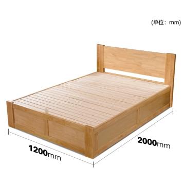 黎明 实木框床1.2米双人床床，1张