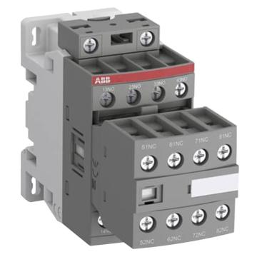 ABB 四极交/直流通用线圈中间继电器，NF44E-13 100-250VAC/DC 售卖规格：1个