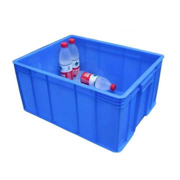 百盈塑料 塑料周转箱，BY079 6号箱,外尺寸:535×415×240mm,蓝色 售卖规格：1个