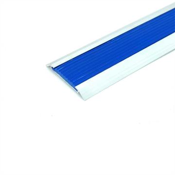 嘉辽 铝合金防滑条，楼梯包边防滑条，平面款，50mm，1米长，蓝色，EBS4257 售卖规格：1个