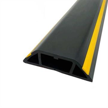 嘉辽 PVC软橡胶阻燃绝缘线槽，50×14mm(内经20×10mm)，黑色黄边，20m/卷，EBS4676 售卖规格：1卷
