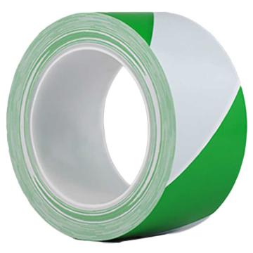 帛拉 地面警示胶带-绿白色，50mm*33m，超粘PVC材质，厚0.16mm，90107GW 售卖规格：1卷
