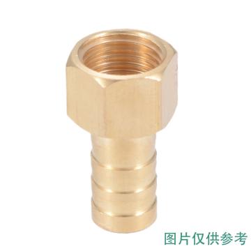 谦华智科 全铜宝塔内丝螺纹直通接头，宝塔内丝PCF12-06，接管内径12mm，内丝6分 售卖规格：1个