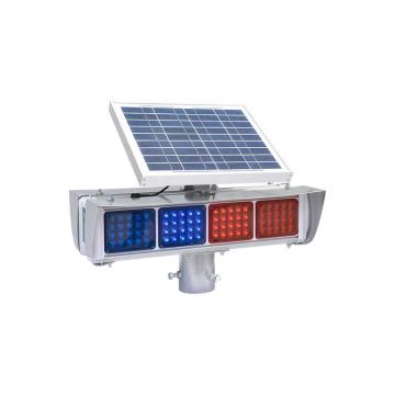 布朗森/BRONSON 太阳能爆闪灯，两红两蓝，施工警示灯，550x150mm，D1066 售卖规格：1个