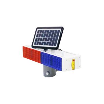布朗森/BRONSON 太阳能爆闪灯，两红两蓝，施工警示灯，470x140mm，D1065 售卖规格：1个