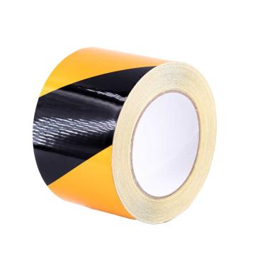 布朗森/BRONSON 反光警示划线胶带，高性能反光自粘性材料，75mmx22m，黄/黑，A66331 售卖规格：1卷