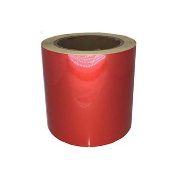 帛拉 反光警示胶带-红色，100mm*22m，高亮反光材质，90285B 售卖规格：1卷