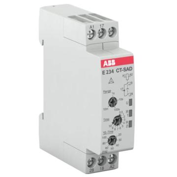 ABB 电子时间继电器，CT-SAD.22, 2n/o, 24-48VDC, 24-240VAC 售卖规格：1只