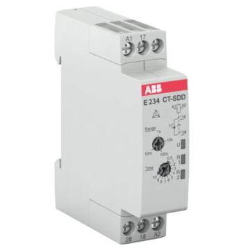 ABB 电子时间继电器，CT-SDD.22, 2n/o, 24-48VDC, 24-240VAC 售卖规格：1只