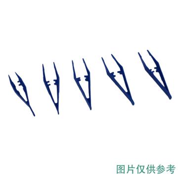 芯硅谷 一次性塑料镊子 长度130mm 蓝色，D4513-07-100EA 售卖规格：100个/包