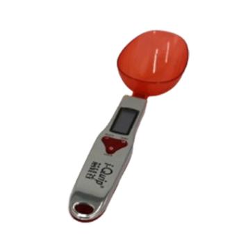 芯硅谷 不锈钢电子称量勺 透明红色，D6409-R-6EA 售卖规格：6个/盒