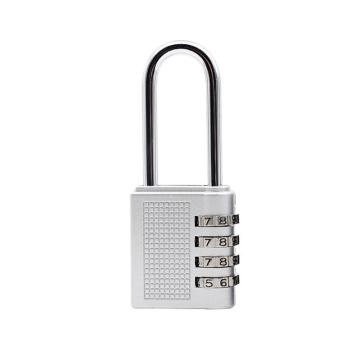 罕码 锌合金长梁密码锁，HMLK3132Sil 银色 售卖规格：1个