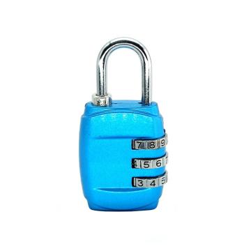 罕码 锌合金3位密码锁蓝色，HMLK3115Blu 售卖规格：1个