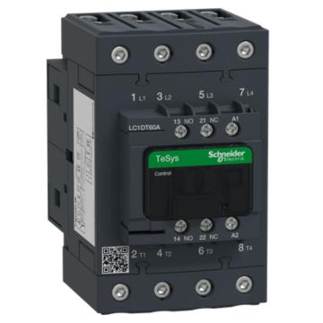 施耐德电气 TeSys D系列四极交流控制接触器，LC1DT60AU7 售卖规格：1个