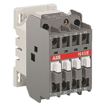 ABB 四极交流线圈中间继电器，N40E 380-400V 50Hz / 400-415V 60Hz 售卖规格：1只
