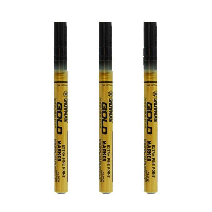 雪人/SNOWMAN 极细记号笔，EFGP金色 工业环保油漆笔线幅0.5mm 售卖规格：1支