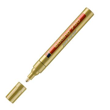 edding 记号笔工业油漆笔，edding 750-金色 耐高温300度 线幅2mm-4mm金色 售卖规格：1支