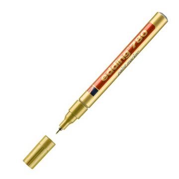 edding 记号笔工业油漆笔，edding 780-金色 耐高温300度 线幅0.8mm 售卖规格：1支