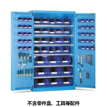 位邦 储物柜，77.6711.02 1023×550×1800mm,蓝色,对开钢门柜,6层层板,门上带挂板 售卖规格：1个