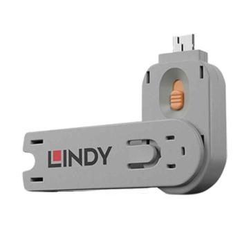 林迪/LINDY USB端口锁钥匙包橙色(1把钥匙不含锁头)，40623 售卖规格：1个