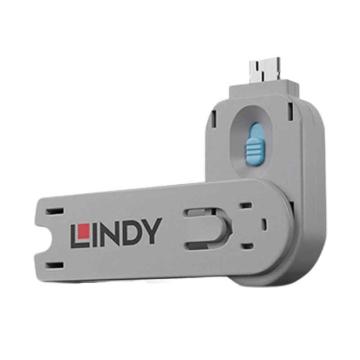 林迪/LINDY USB端口锁钥匙包蓝色（1把钥匙不含锁头)，40622 售卖规格：1个