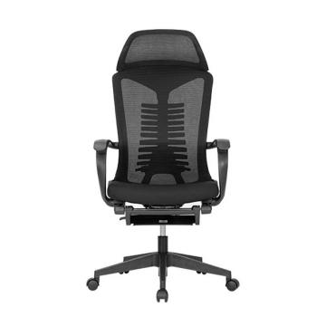 得力 160°可躺人體工學椅電腦椅主管椅電競椅，91019S(黑色) 不含安裝