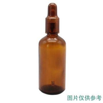 芯硅谷 圆形吸管瓶，50ml 颜色：琥珀色 类型：白色塑料圈，R6850-C50ml-12EA 售卖规格：12个/盒