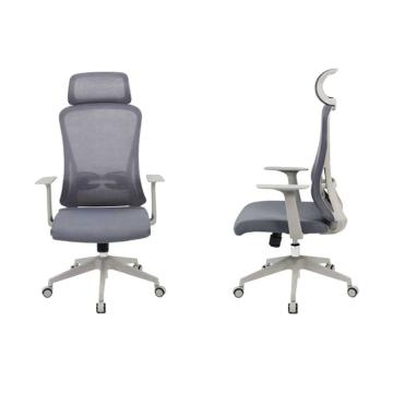 得力 雙層網布人體工學電腦椅主管椅，33760(灰色) 不含安裝
