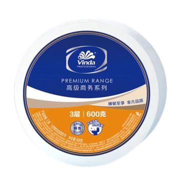 维达/Vinda 3层600克公用大卷卫生纸，VS4566 （压花） 售卖规格：12卷/箱